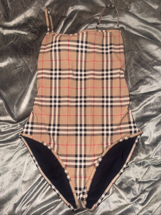 Burberry Other - Burberry Beige Plaid One-Piece Swimsuit